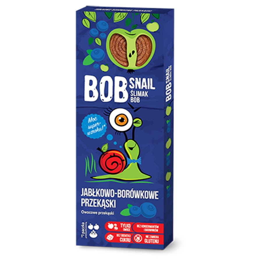 Snack pomme - myrtille 30g BOB SNAIL
