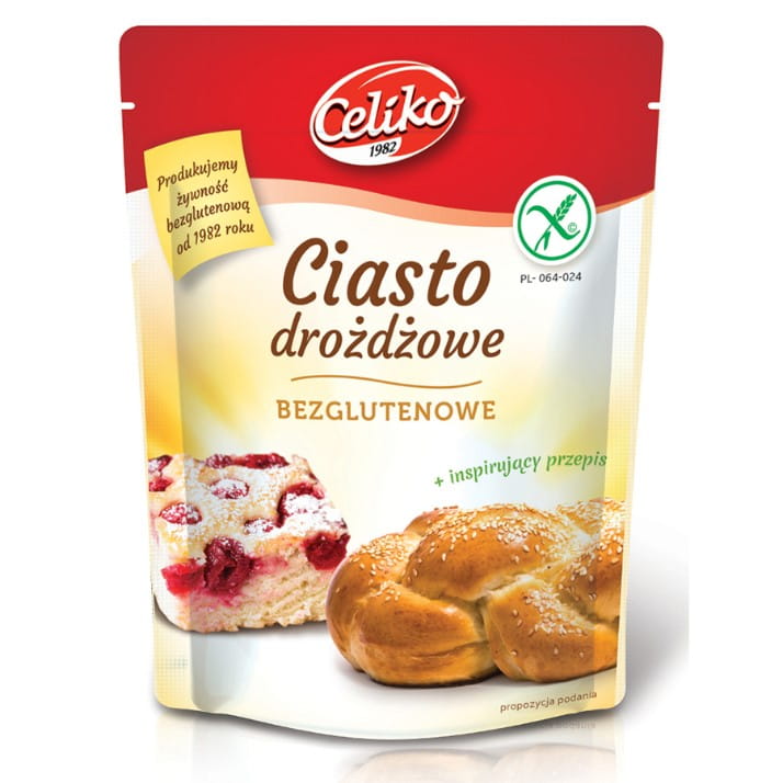 Mélange de pâte à levure sans gluten 200g CELIKO