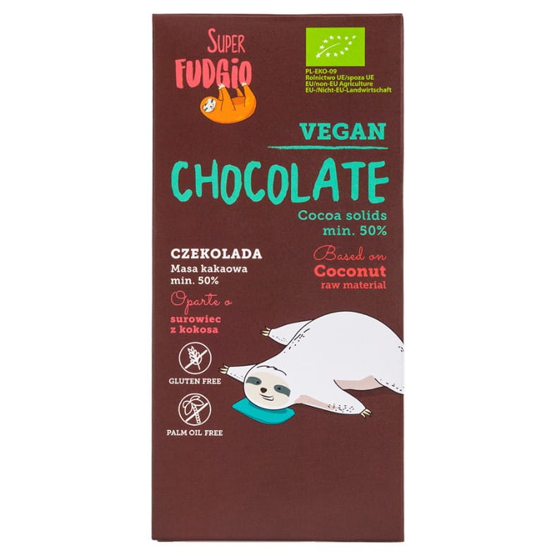 Chocolat au lait de coco BIO 80g SUPER FUDGIO