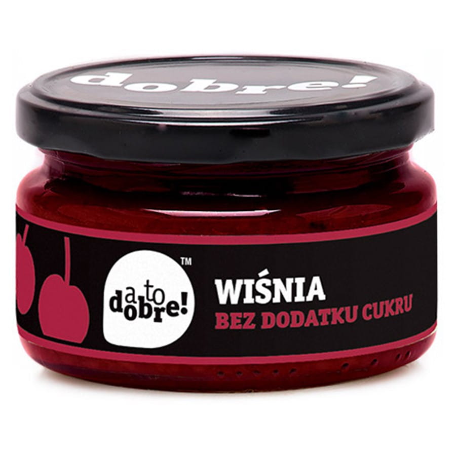 Cerise sans sucre ajouté à la consistance de 215g de confiture - C'EST BON !