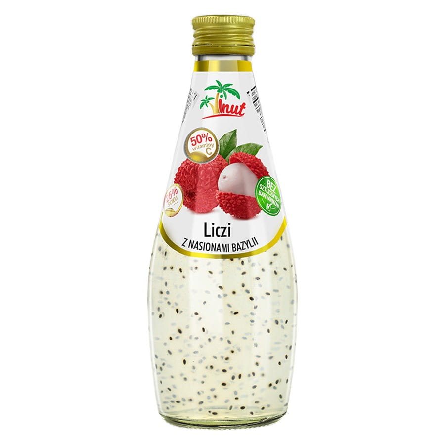 Boisson litchi aux graines de basilic 290ml VINUT