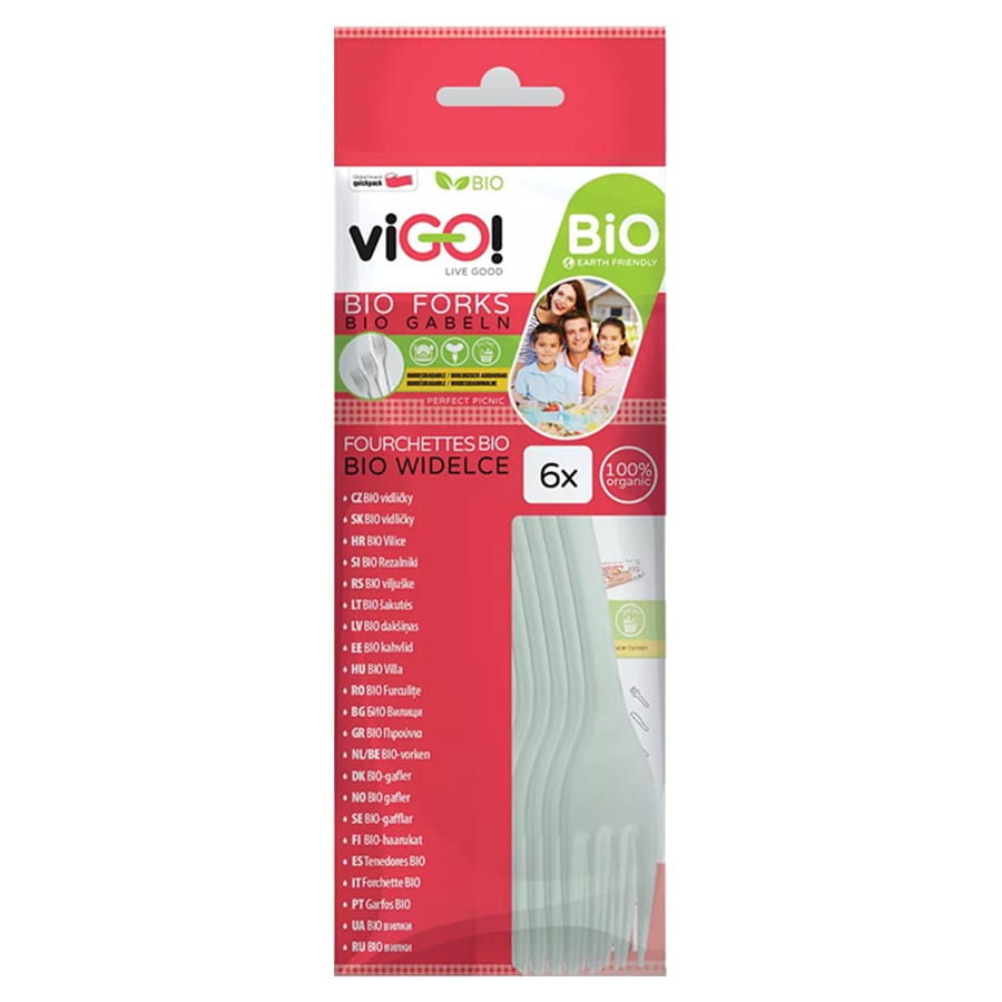 Fourchettes biodégradables 6 pièces VIGO!