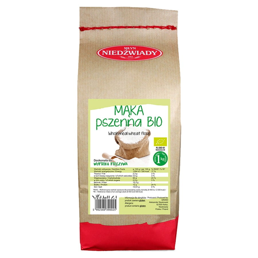 Farine de blé complet BIO 1 kg BEAR MILL