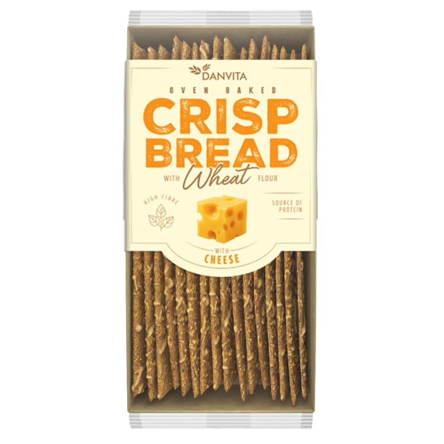 Pain de blé plat au fromage 130g DANVITA