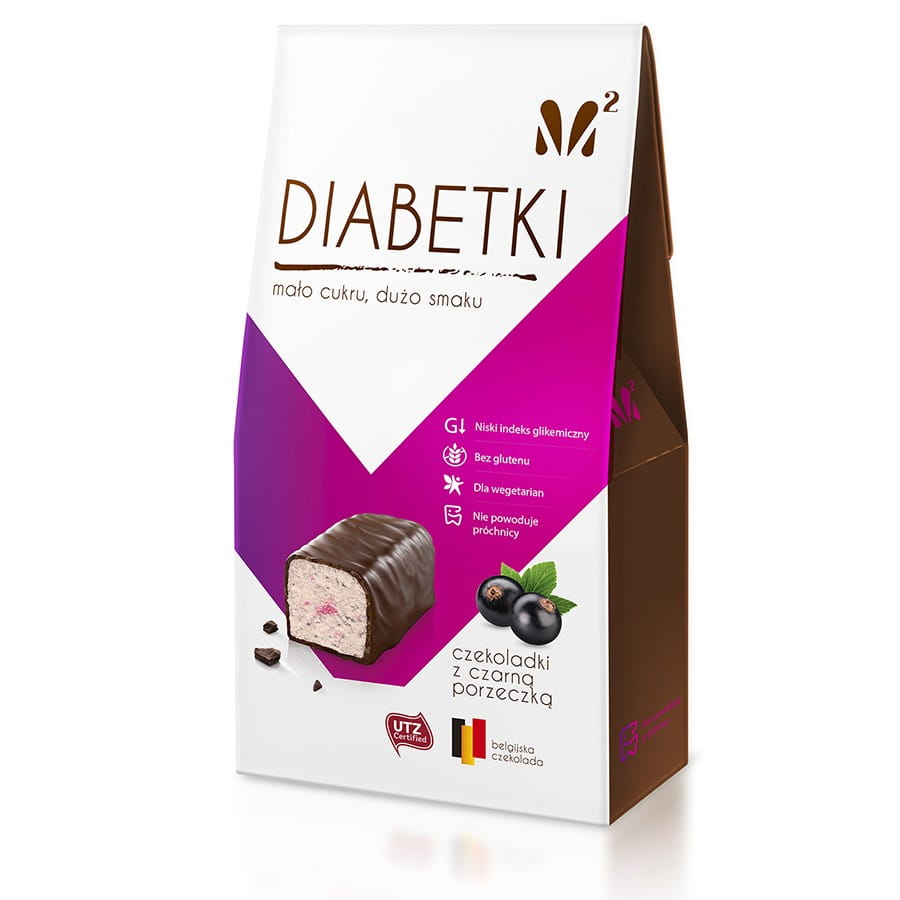 Chocolats cassis au yaourt diabétique 100g
