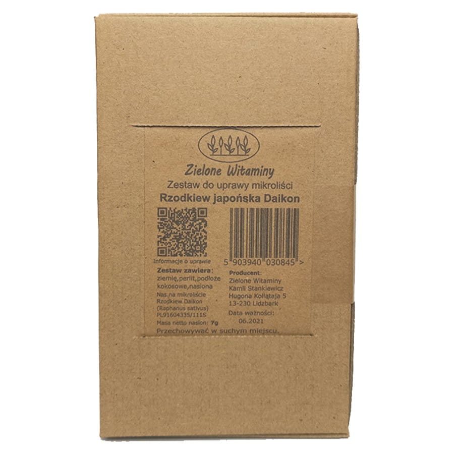 Kit de culture microfloves - radis japonais daikon GREEN VITAMINS