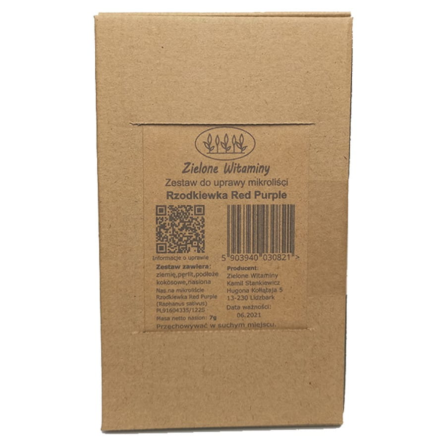 Kit de culture de microflux - radis violet rouge GREEN VITAMINS