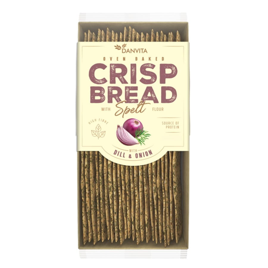 Pain plat de blé à la farine d'épeautre avec oignon et aneth 130g DANVITA