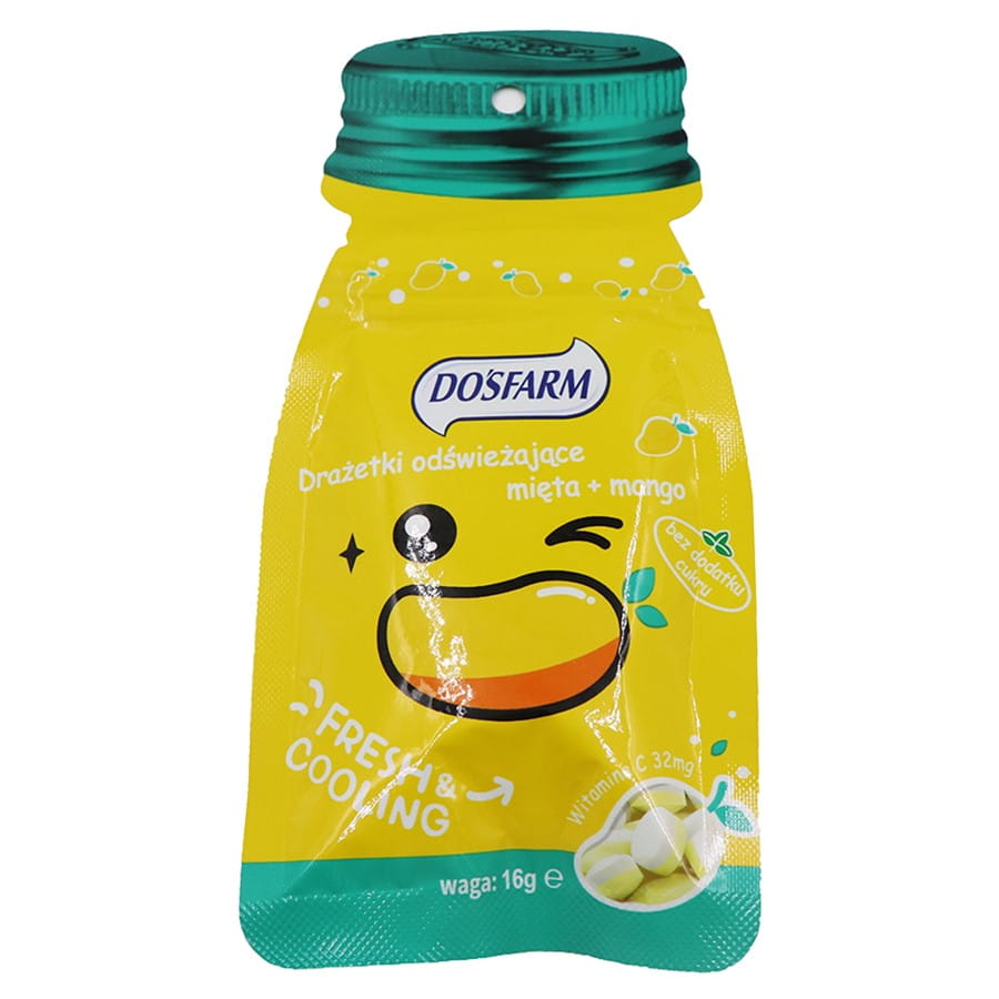 Dragées rafraîchissantes menthe + mangue 16g DOSFARM