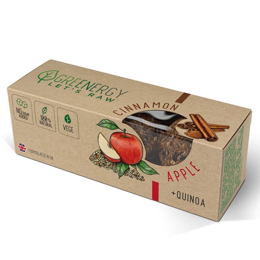 Boulettes crues pomme - cannelle 48g GREENERGY