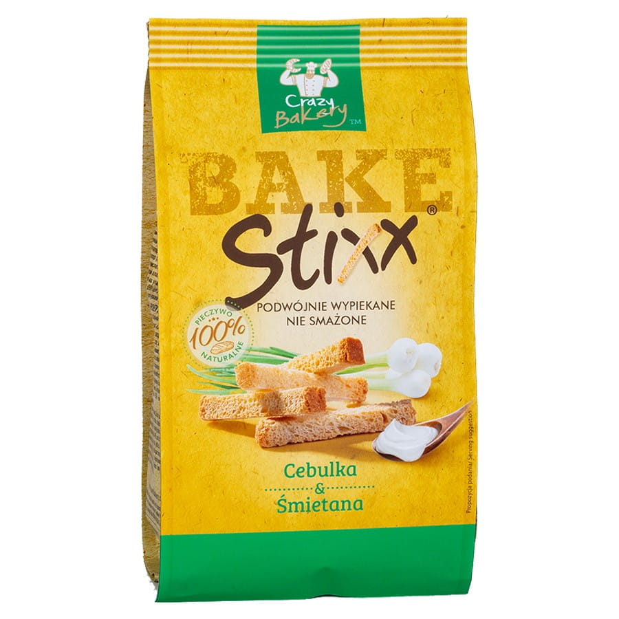 Gressins, crème et oignon 60g BAKE STIXX
