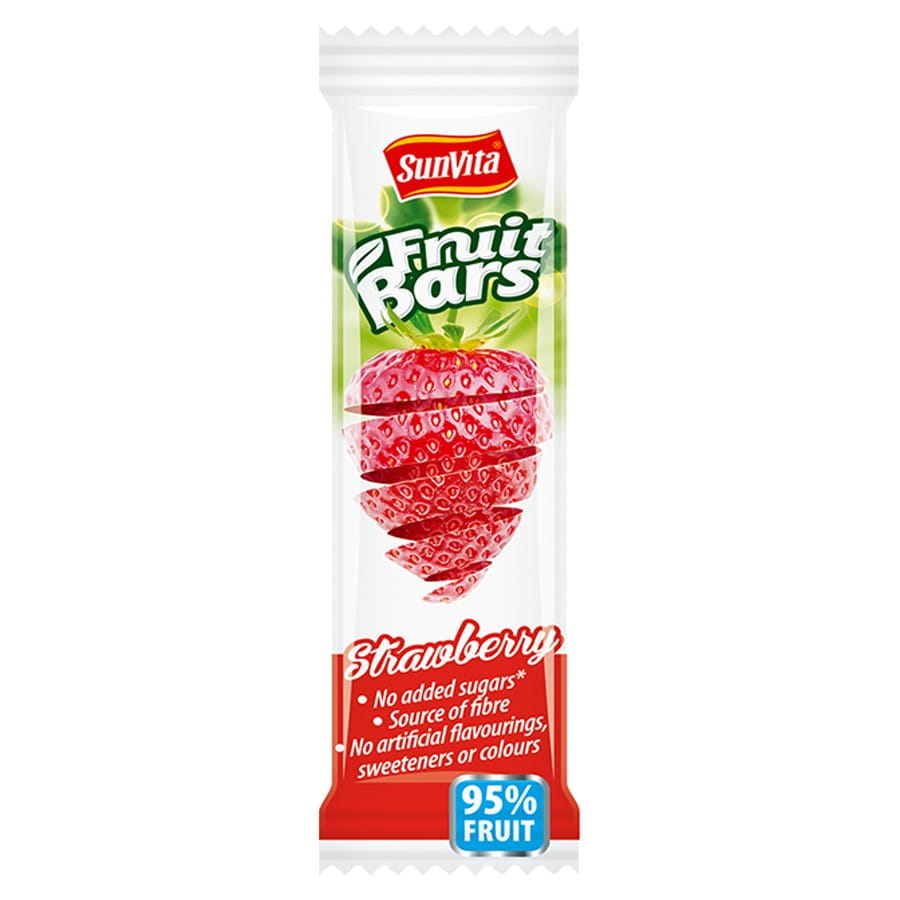 Barre aux fruits sans sucre ajouté - fraise 20g SUNVITA
