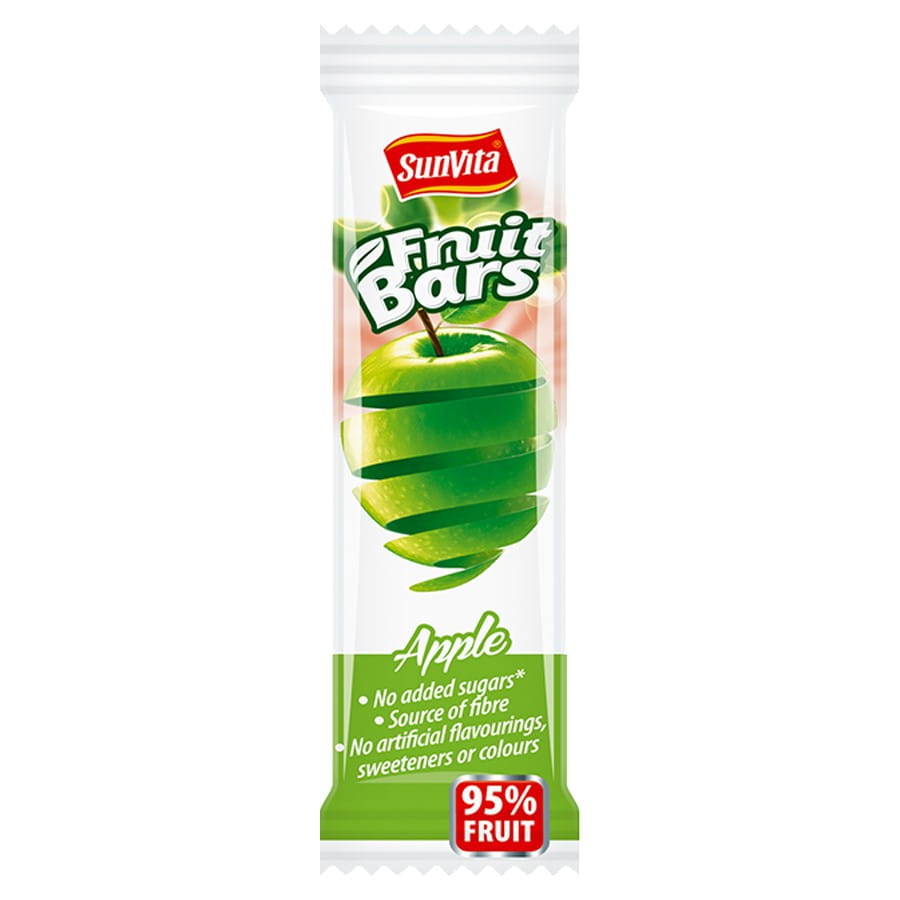 Barre aux fruits sans sucre ajouté - pomme 20g SUNVITA