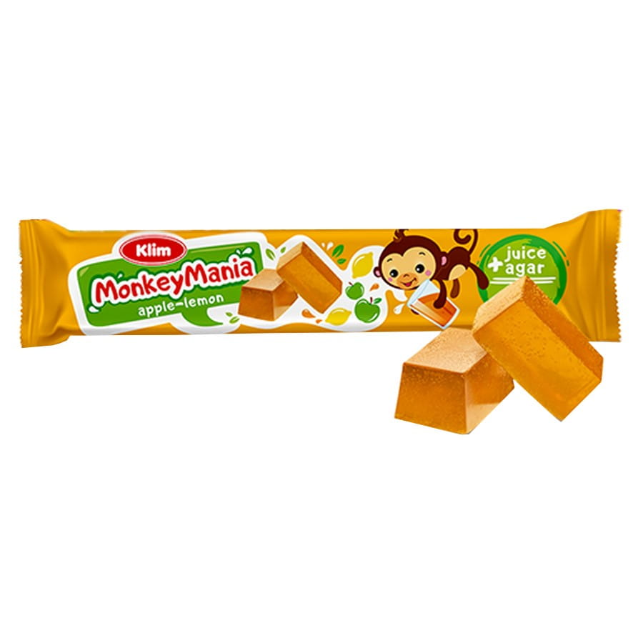 Gelée Monkey Mania - pomme - citron 39g KLIM