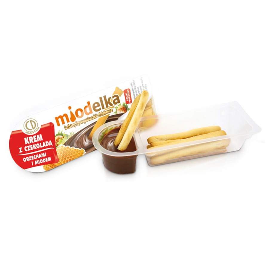 Crème au chocolat aux noix et miel et Gressins MIEL 25g