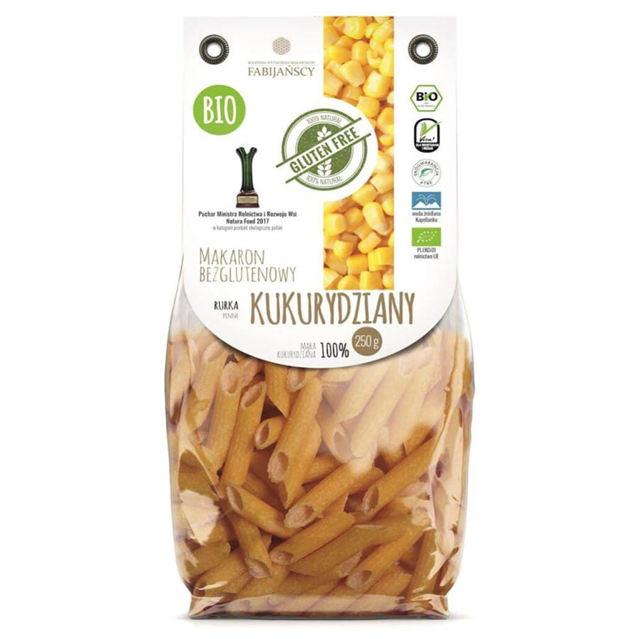 Pâtes de maïs "tube" sans gluten BIO 250g FABIJAŃSCY