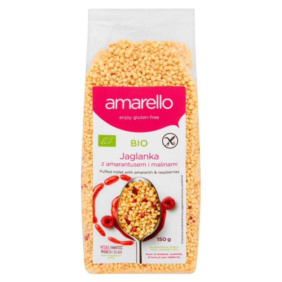 Millet à l'amarante et aux framboises AMARELLO BIO 150g