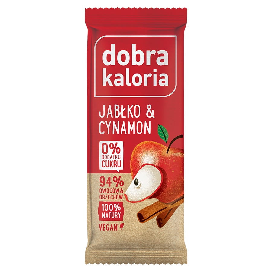 Barre aux fruits - pomme et cannelle 35g GOOD KALORIA