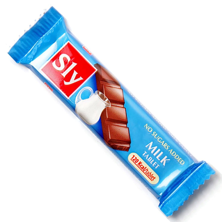 Tablette chocolat au lait sans sucre ajouté 25g SLY NUTRITIA