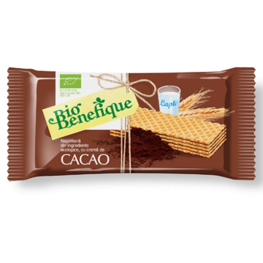 Gaufrettes à la crème de cacao BIO 40g SLY NUTRITIA