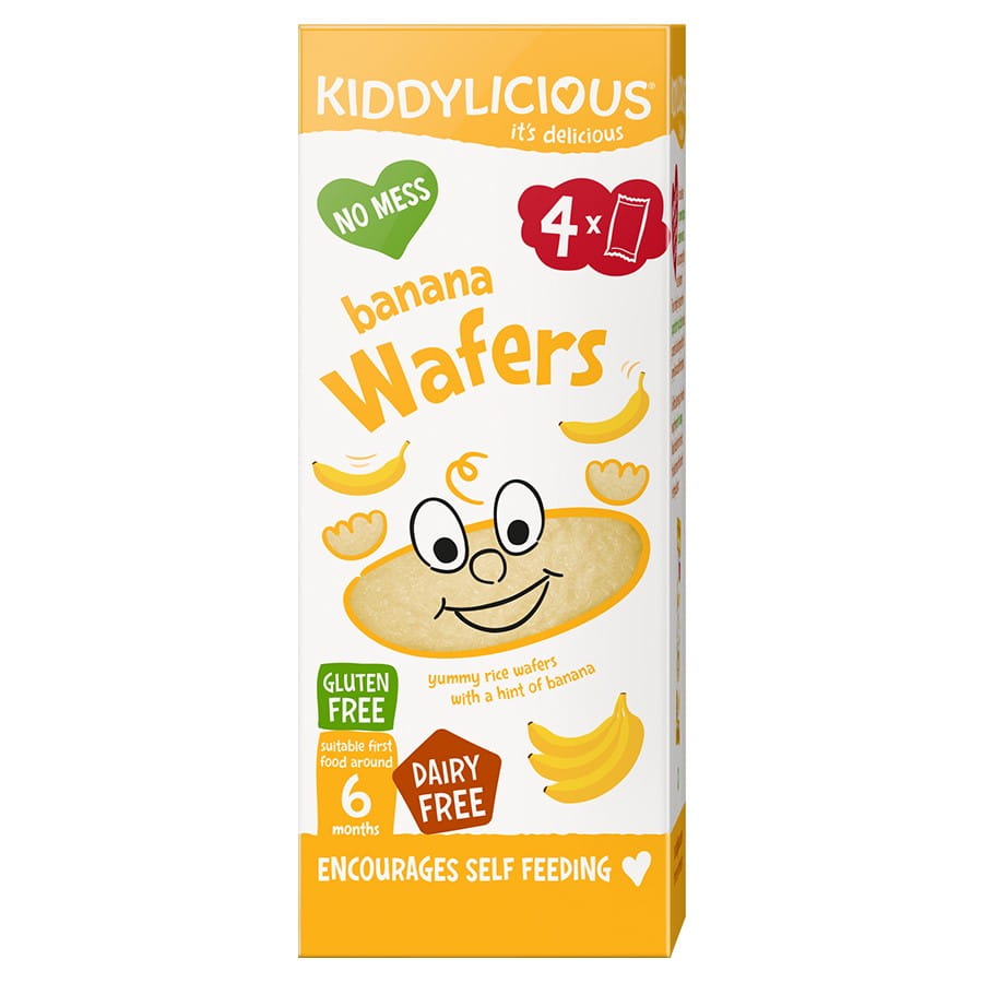 Mini gaufrettes - banane 16g KIDDYLICIOUS