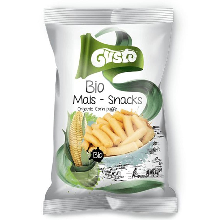 Chips de maïs bio naturel 80g GUSTO PUFULETI