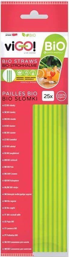 Pailles biodégradables 25 pièces VIGO!