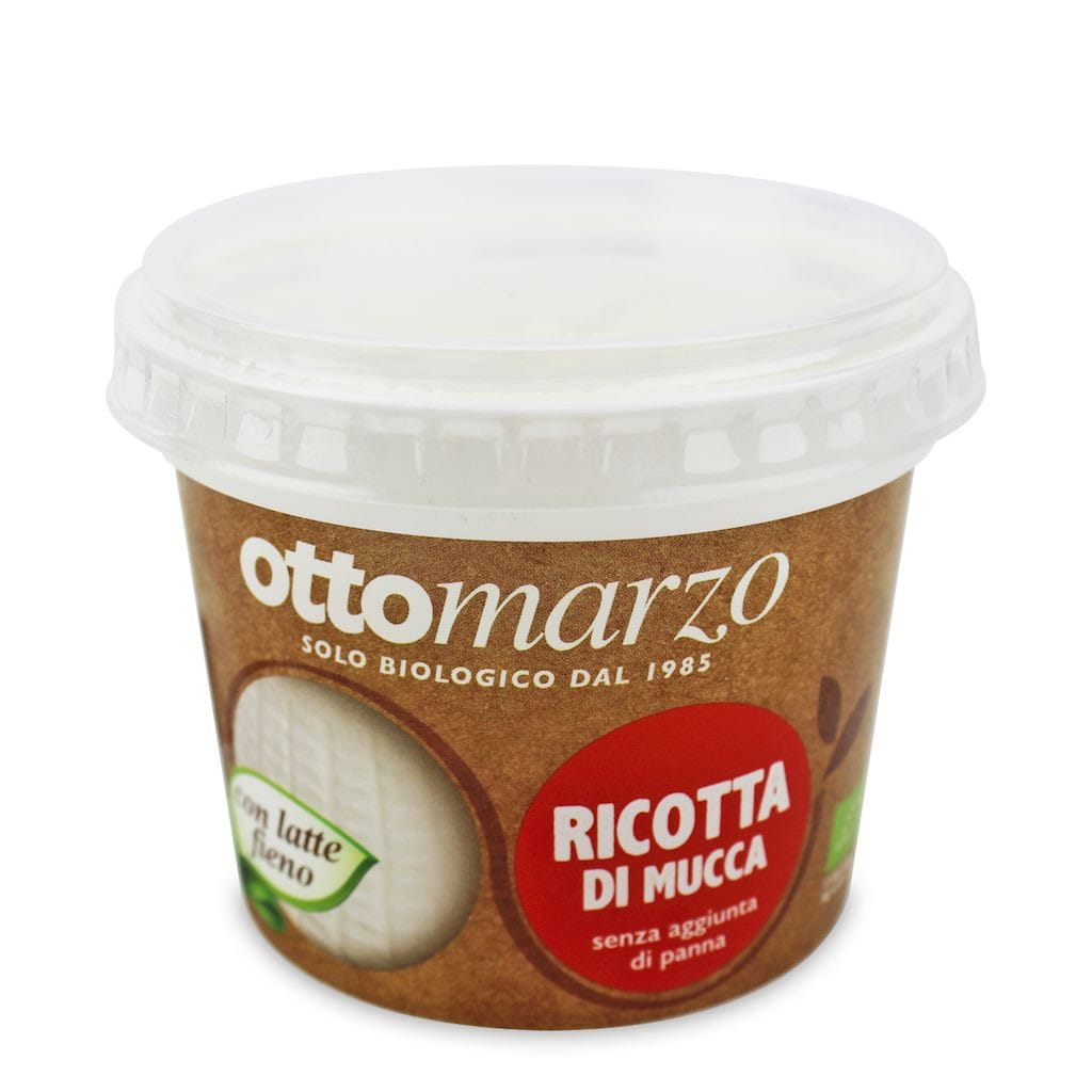 Fromage ricotta au lait de vache BIO 200 g - CA'VERDE OTTO MARZO