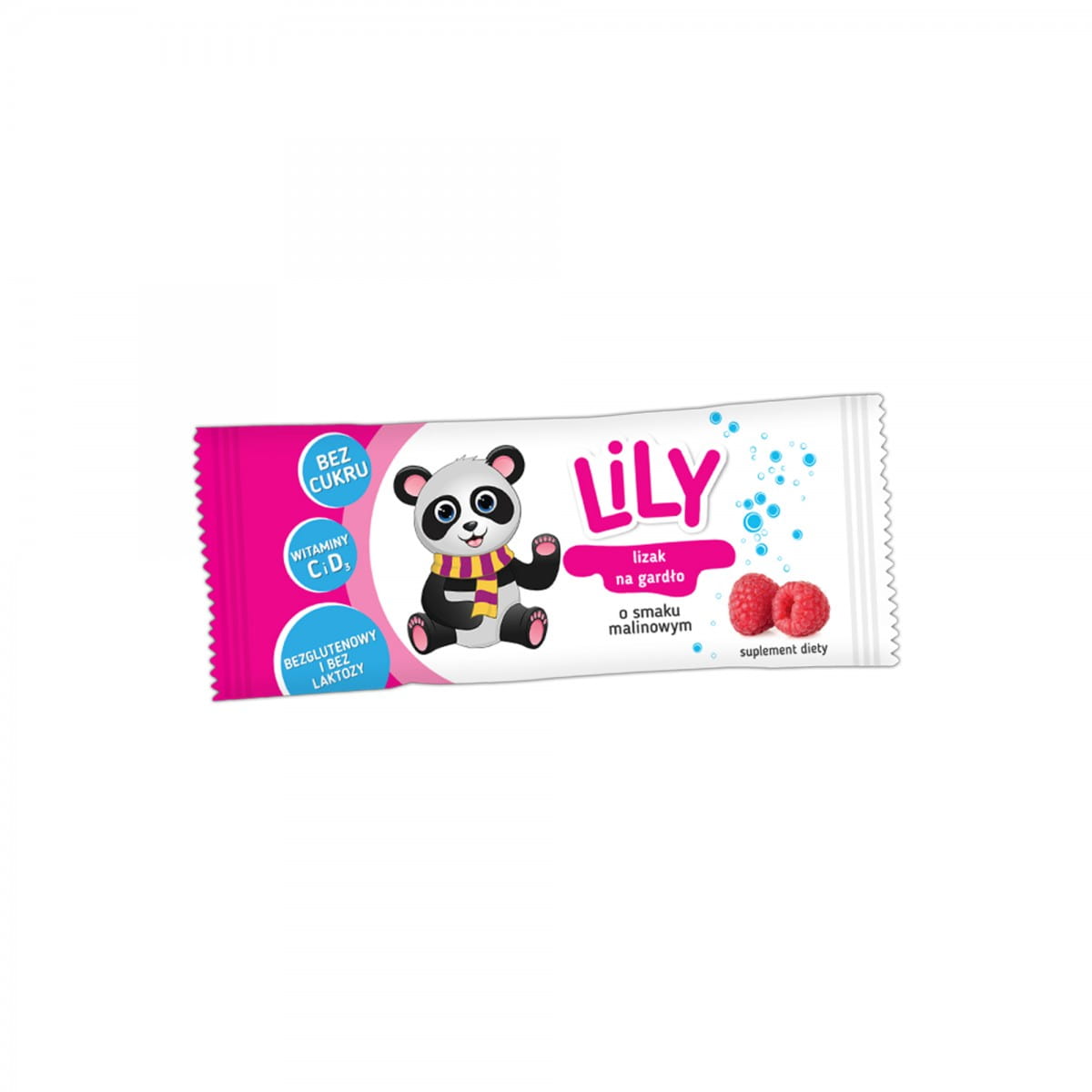 Sucette aux vitamines pour la toux et le mal de gorge 8 g - LILY CANDY