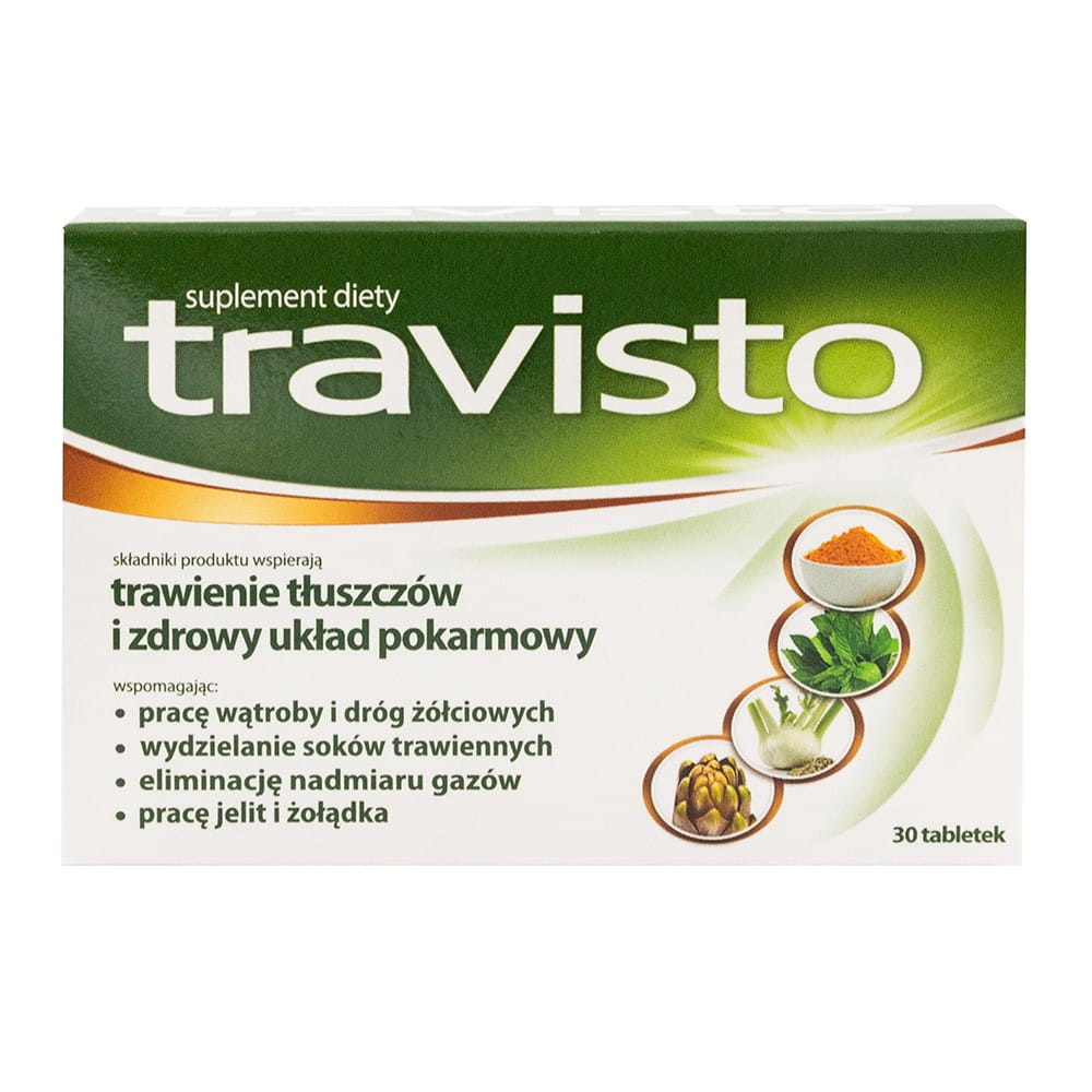 Travisto pour la digestion et le système digestif 30 comprimés