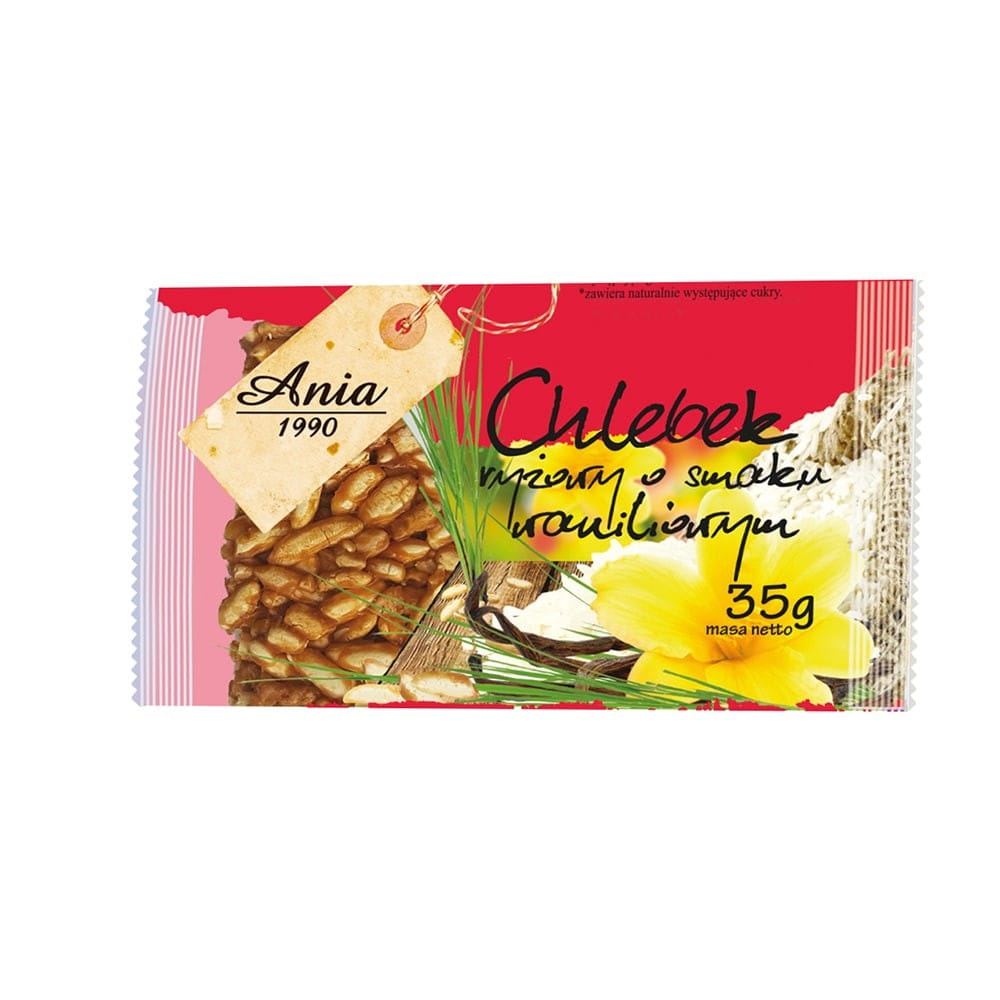 Pain de riz, saveur vanille 35 g ANIA