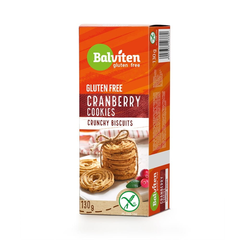 Biscuits sablés aux canneberges sans gluten 130 g BALVITEN