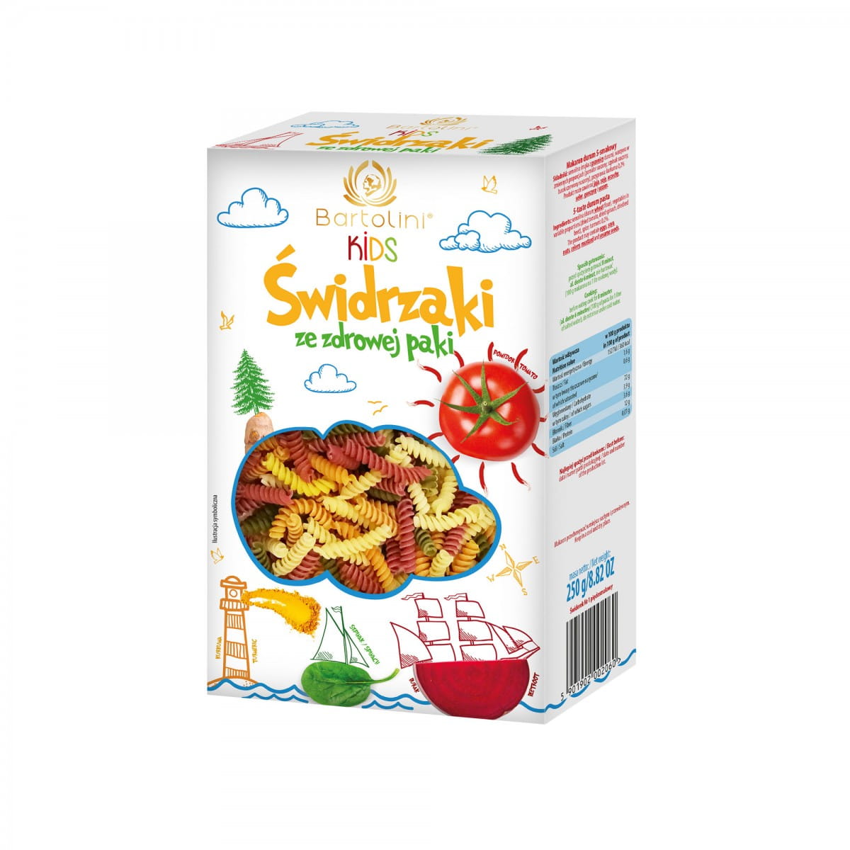 Pâtes bartkids 250g BARTOLINI
