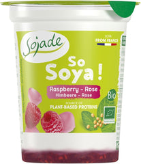 Produit à base de soja framboise - rose BIO 125 g - SOJADE