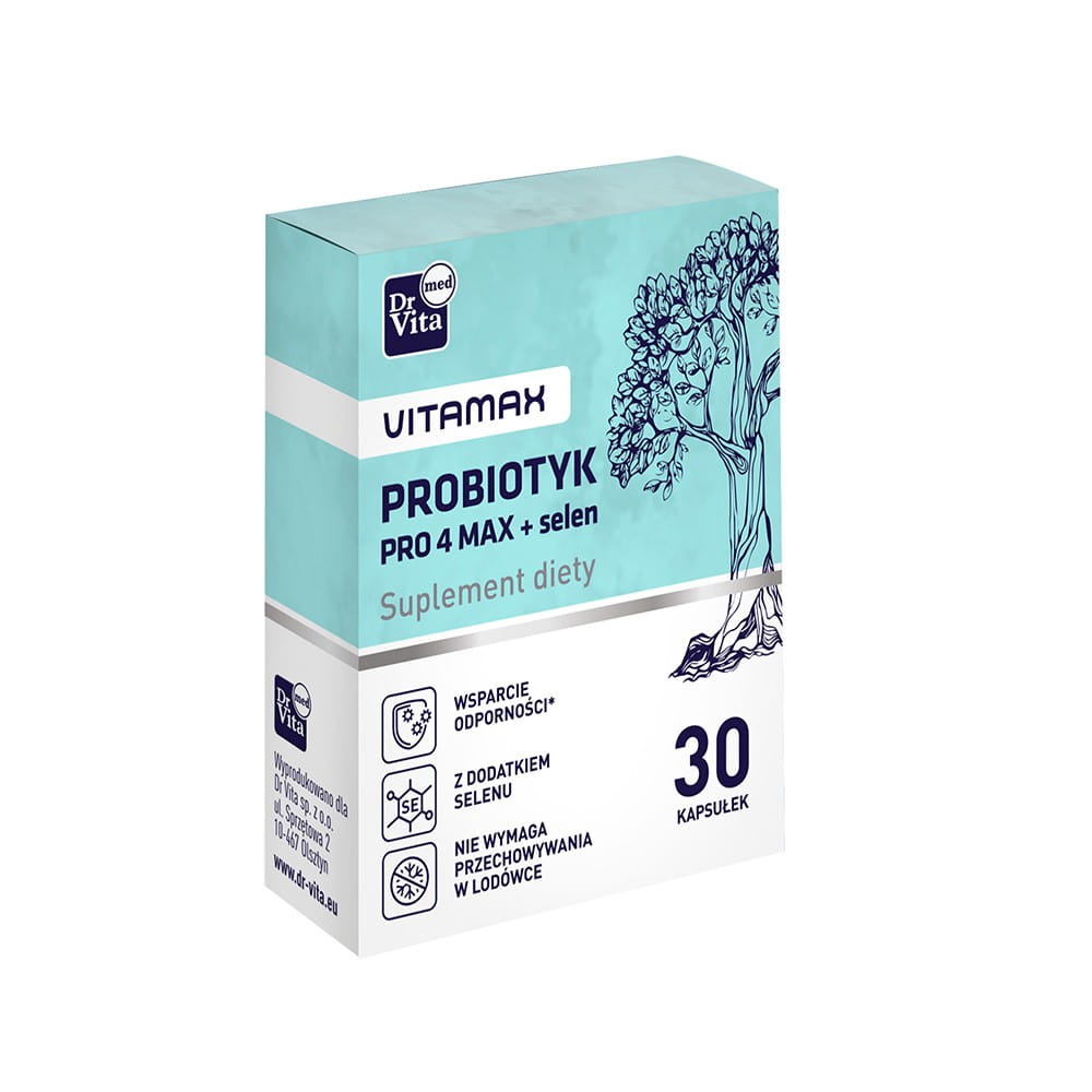 Probiotique pro 4 max + sélénium 30 gélules DRVITA