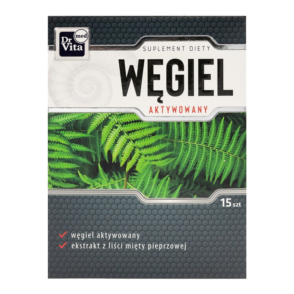 Charbon actif 15 pièces DRVITA