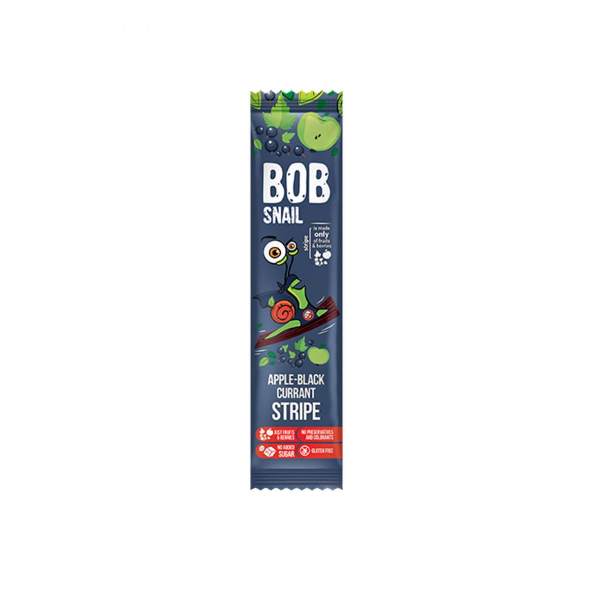 Snack pomme et groseille sans sucre ajouté 14 g BOB SNAIL