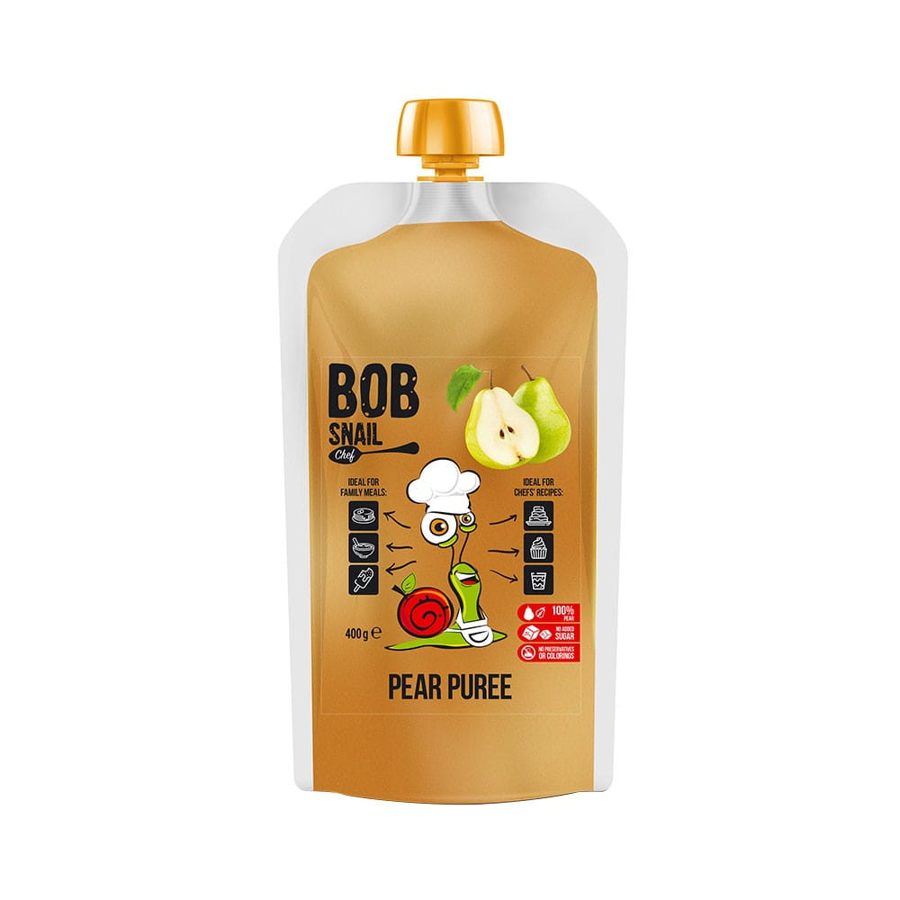 Purée de poire 100% fruit 400 ml BOB ESCARGOT