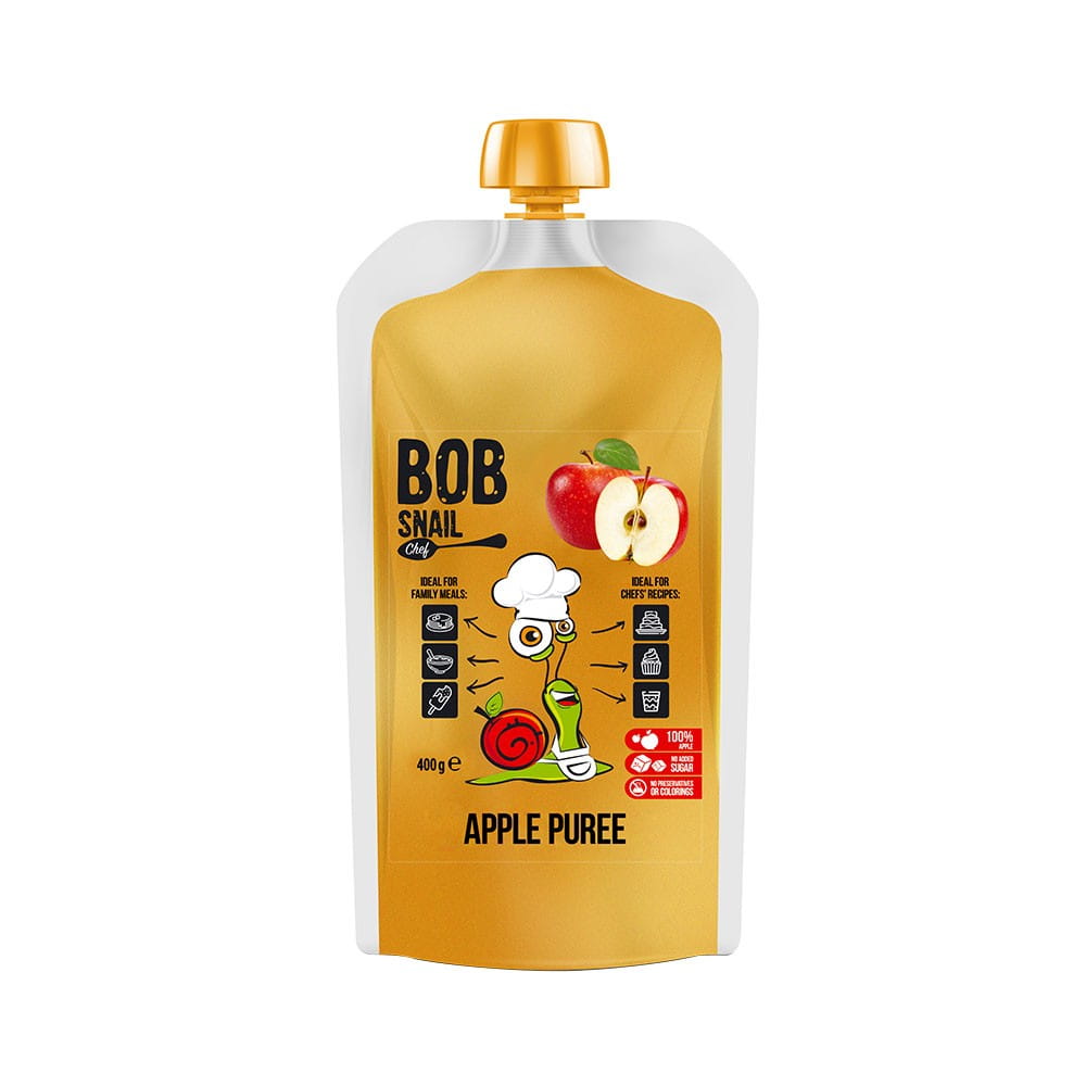 Purée de pomme 100% fruits 400 ml BOB ESCARGOTS