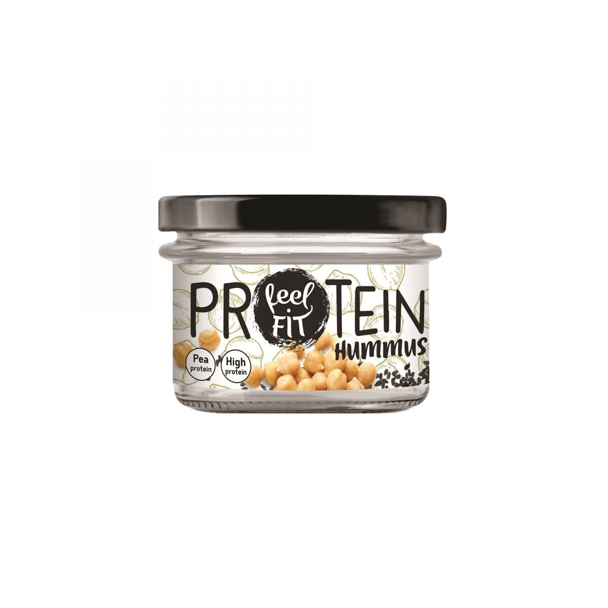 Houmous protéiné au cumin noir et aux protéines de pois 185 g FEELFIT
