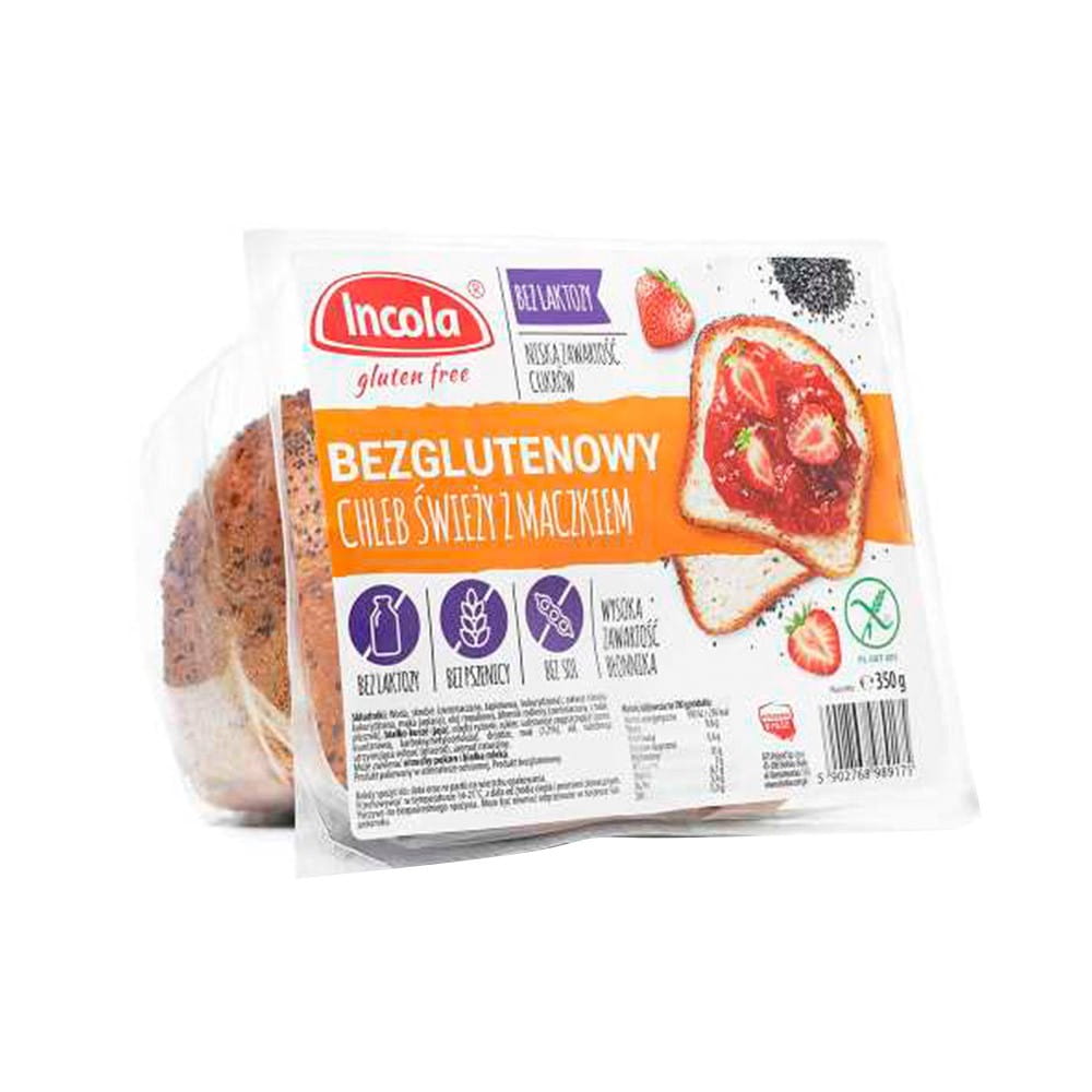 Pain frais avec pâte, sans gluten et sans lactose 350 g GFS POLAND