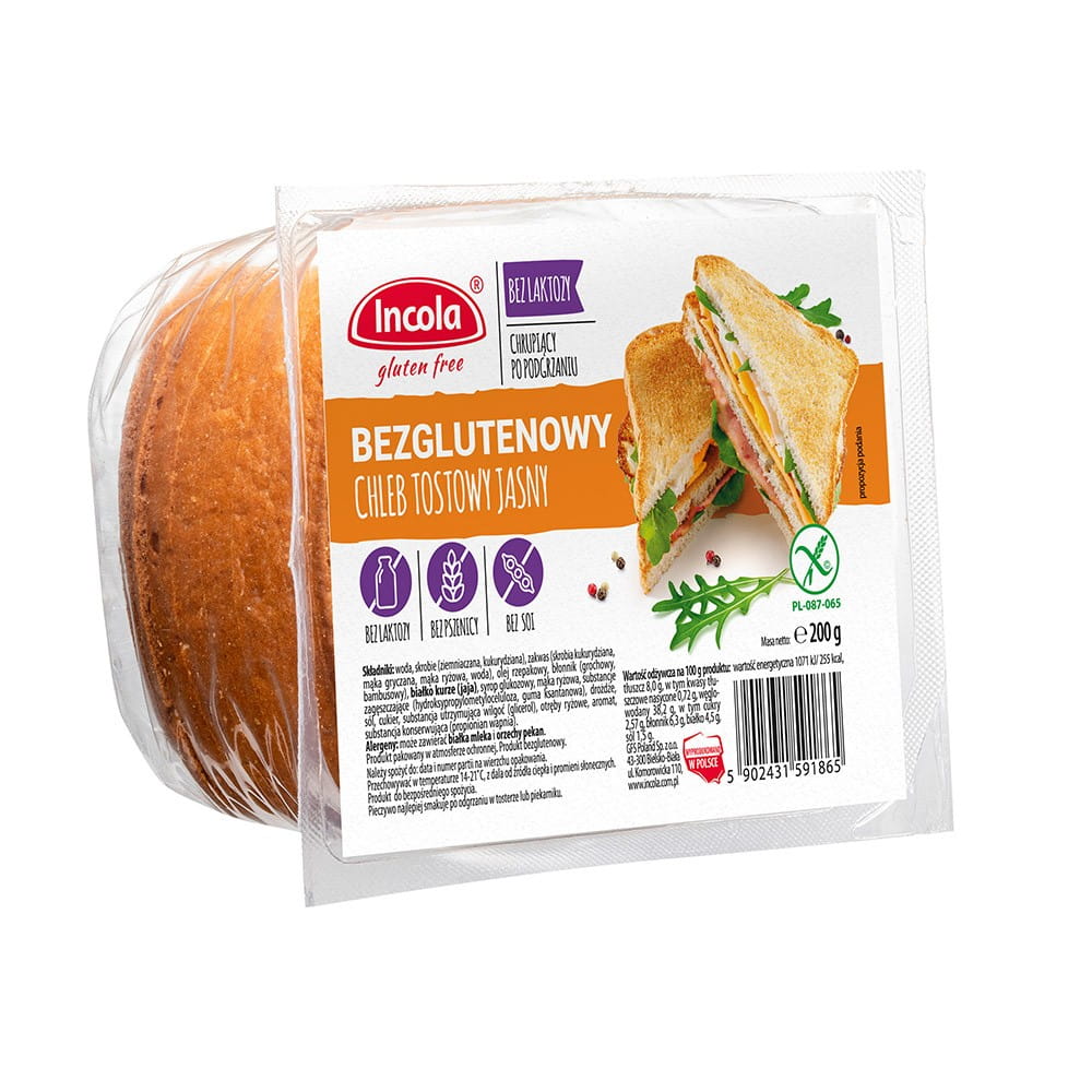 Pain grillé léger sans gluten 200 g GFS POLAND