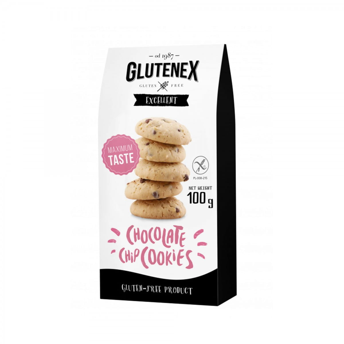Gâteaux sans gluten aux morceaux de chocolat 100 g GLUTENEX
