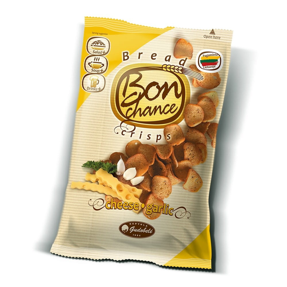 Chips de pain ail et fromage 120 g