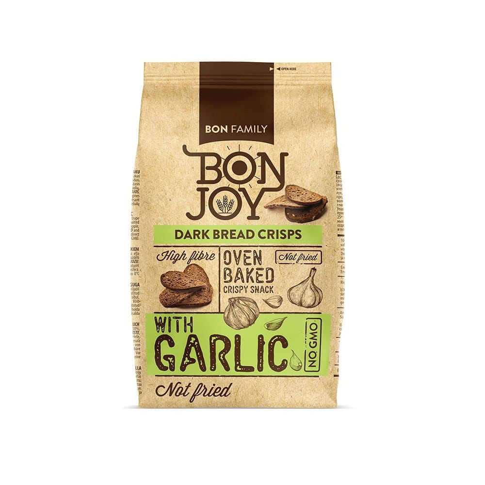 Chips de pain au goût d'ail 50 g