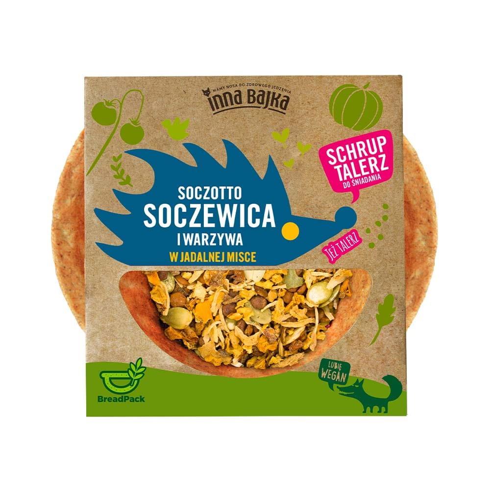 Lentilles et légumes Soczotto dans un bol comestible 115 g ANOTHER TALE