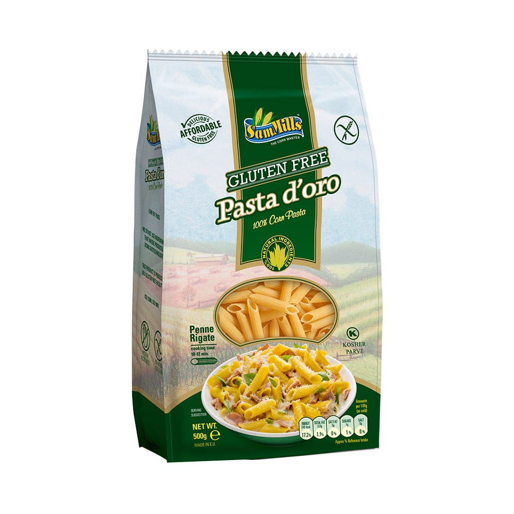 Pâtes de maïs, obliques, sans gluten 500 g