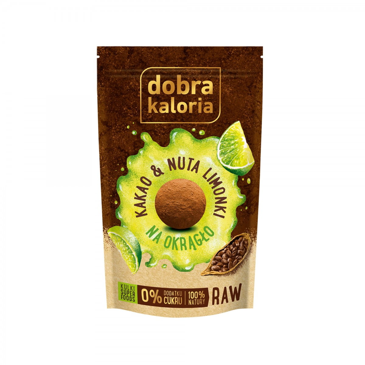 Biscuits - boules de cacao & pointe de citron vert sans sucre 65 g BON CALORIE