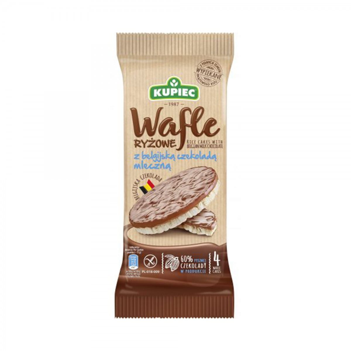 Galettes de riz au chocolat au lait 60 g