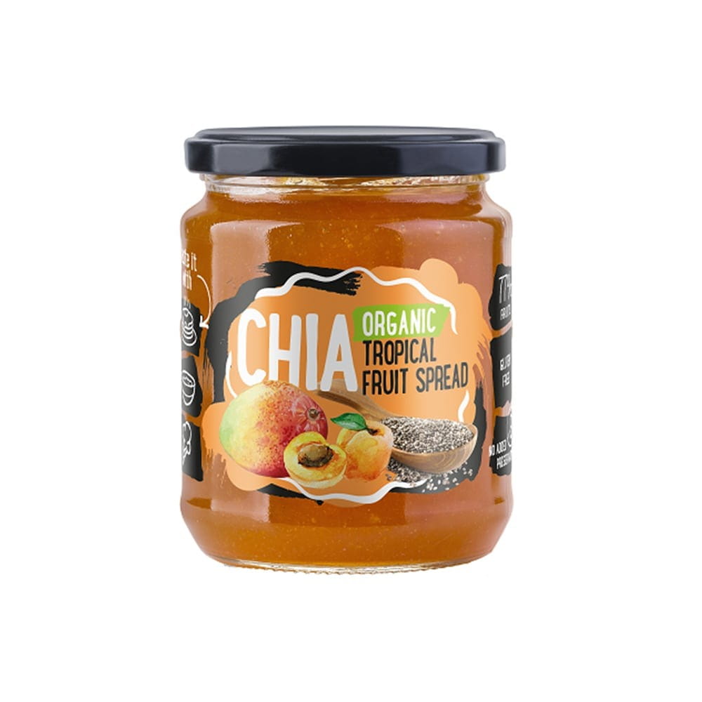 Mousse de fruits tropicaux aux graines de chia BIO 250 g
